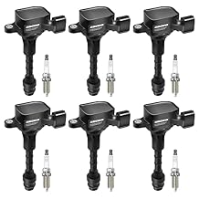 Micro Ignition Coil Pack Set of 6 Compatible with Infiniti FX35 G35 M35 & Nissan 350Z Vehicles Replaces 22448-AL61C UF401 IGC0007 6734025 22448AL615 Year Models 2000-2008 3.5L V6 Coils