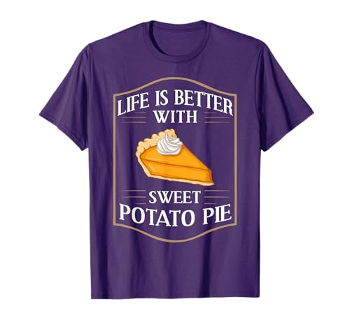 Sweet Potato Pie Recipe Homemade Vegan T-Shirt