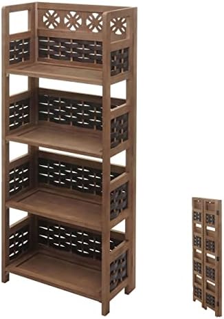 Kamelshopping Standregal Wohnregal In Rattan-Optik Mit 2 Türen, 2 Schubladen Und 6 Fächer