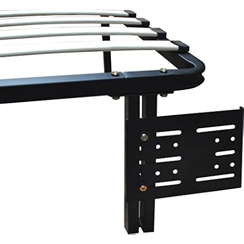 Boyd Sleep Finnish Platform Bed Frame Accessory: Universal Headboard/Footboard Brackets, Black, Set of 2 Cover