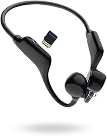 Fone Bluetooth Condução Ossea Esportivo Sem Fio Para Corrida Academia Com Entrada Micro Sd