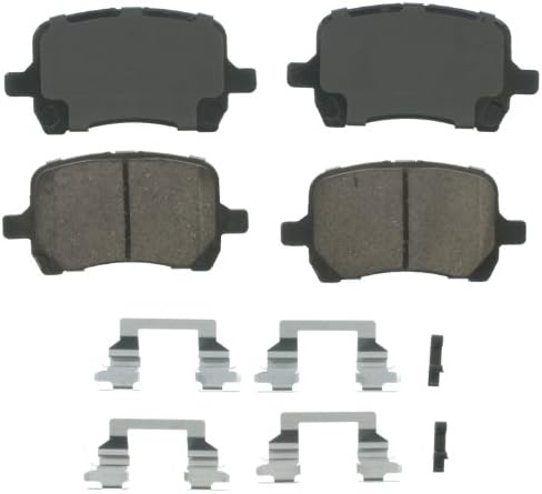Wagner QuickStop ZD1160 Ceramic Disc Pad Set Includes Pad Installation Hardware, Front