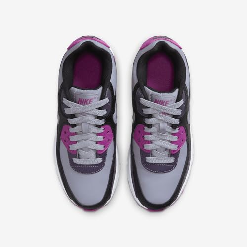 Nike Air Max 90 Big Kids' Shoes (HF6358-003, Cement Grey/Black/Dark Raisin/Cement Grey) Size 6.54