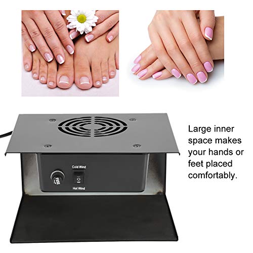 Saluaqui Secador de Esmaltes, Gel de Unhas de 300W de Secagem Rápida, Ventilador de Ar Profissional