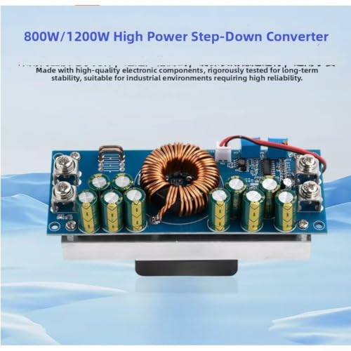 Módulo convertidor reductor de 1200W con regulador de voltaje ajustable de 15-90V a 2.5-72V y 40A 4