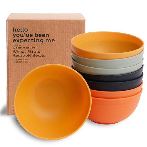π½οΈπ 10 Best Non Toxic Dishes For 2025 6 Nook Theory Wheat Straw Bowls 8 PCS - 26 Oz Cereal Bowl, Alternative for Plastic Bowls, Non-toxic Kids Bowls, Microwave Safe & Dishwasher Safe, Unbreakable Dinnerware, Snack & Soup Bowls (Daybreak)