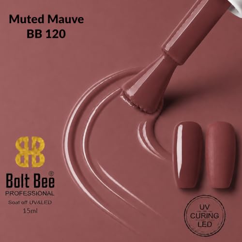 Image of Bolt Bee Gel Nail Polish with Glossy Finish | Gel Paint Soak Off UV Led Non-Smudging,Long-Lasting Nail paint | Highly Pigmented Gloss Touch Polish For Home Manicure & Salon | Gift Set for Women-15ml
