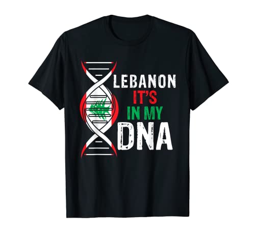 Lebanon It's In My DNA Proud Lebanese Lebanon Flag Camiseta