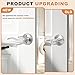 Probrico Pack of Two Dummy Door Lever for Left Hand and Right Hand Brushed Nickel Interior Door Handle Wave Style Non-Turning Door Knob Stainless Steel