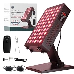 Red Light Therapy for Face, Device with Stand, Includes Remote Control, Timer & Infrared Light Therapy for Body, FSA Eligible Items Only List