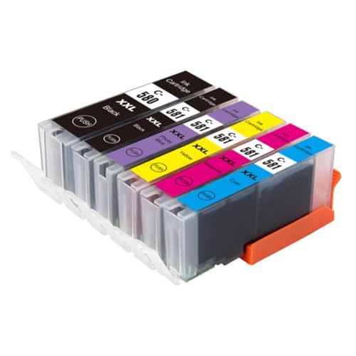 Cartouche PGI-580 CLI-581 XXL Canon TS6351 TS8150 textes nets sans bavure pack 6