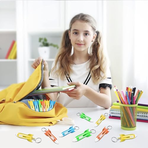 Kioooki KEYCHAIN-24 Helicopter Flashlight Keychain Rocket Led Flashlight For Kids Space Party Favors Helicopter Key Ring Astronaut Party Favors(24 Pcs) thumb #5