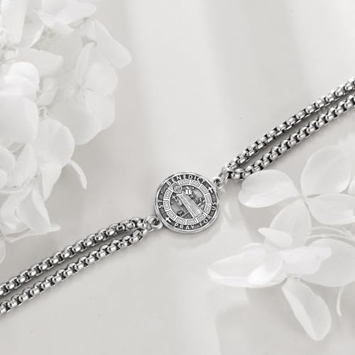 YFN Patron Saint Bracelet Sterling Silver Religious Protector Bracelet Jewelry Gift for Women Men3