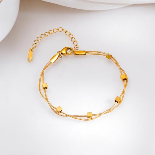 Image of Rubans Demi Fine Stainless Steel Bracelet Waterproof Gift for Women & Girls