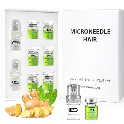 Micro-Infusion Hair Regrowth System Hair Regrowth Dry Scalp Serum Micro Infusion Hair Growth Serum Kit for Thinning Hair Filler & Scalp Care & Hair Thickening Wrinkle Filler for Men & Women