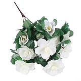 Cuidado de bajo mantenimiento: estas flores artificiales de azalea no requieren riego de poda ni luz directa, lo que las convierte en una manera práctica y duradera de disfrutar de la belleza floral durante todo el año