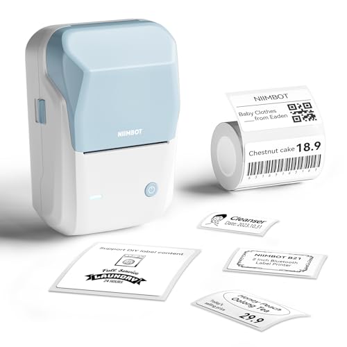 NIIMBOT B1 Label Maker Machine, Thermal Label Printer Easy to Use for...