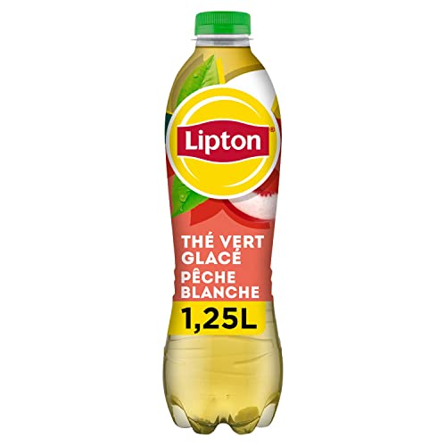 Lipton Ice Tea Thé Vert Pêche Blanche 6 x 1,25L Pack