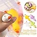 Stretchy Duck Squeeze Toys,Soft Duck Stress Relief Sugar Ball Squishies,Ultra Soft Slow RisingSquishy Fun Sensory Toys,SquishyFidget Toy-s,for Party Favors Birthday Gifts Easter Goodie Bag Stuffers