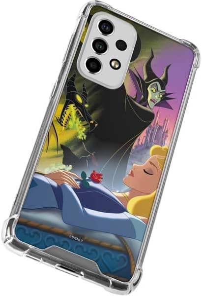 Skinit Clear Phone Case Compatible with Galaxy A53 5G - Officially Licensed Disney Villains Sleeping Beauty and Maleficent Art Design
