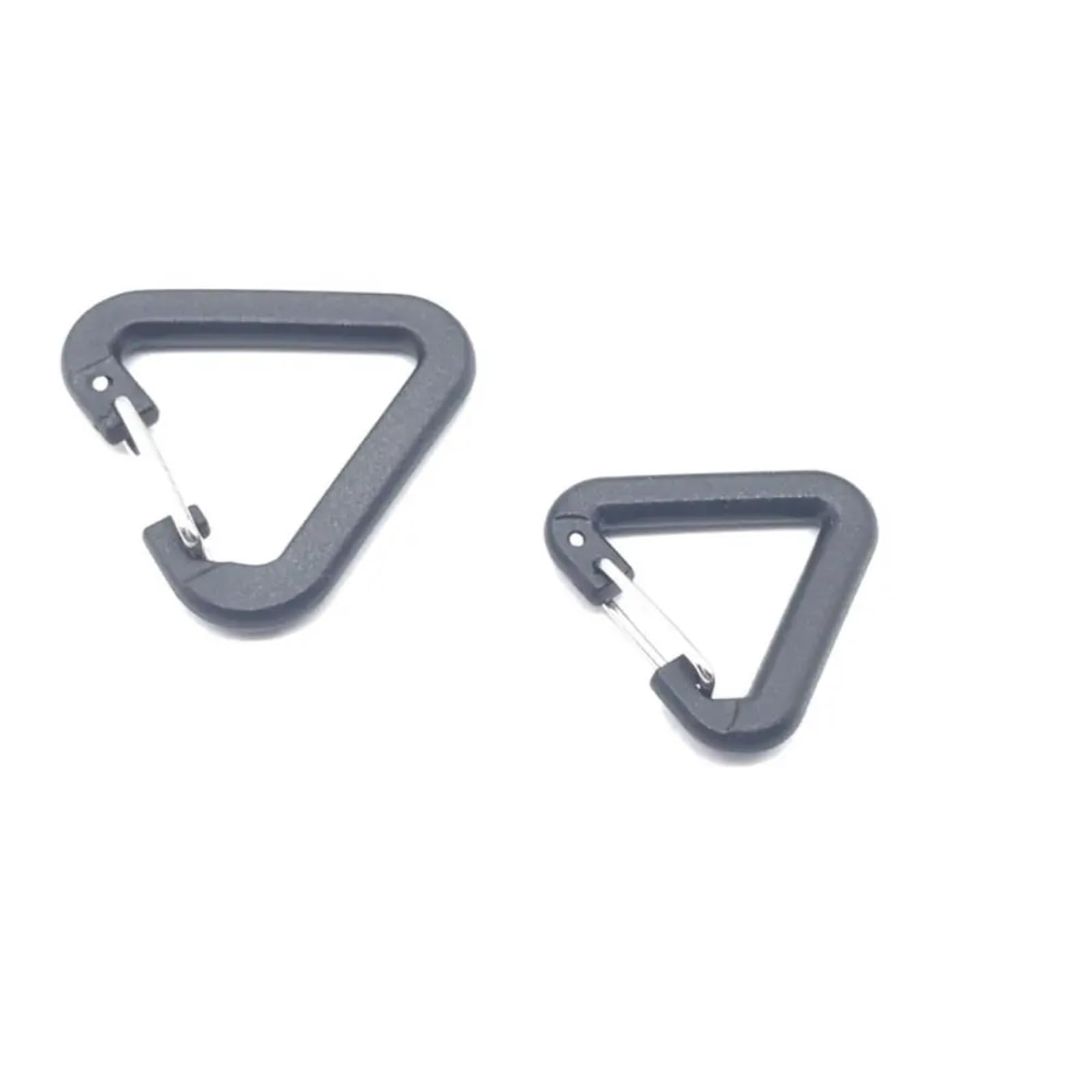 Lot de 300 mousquetons triangulaires en plastique pour camping randonnée porte-clés bouteille crochet outil pour sac en cuir ceinture