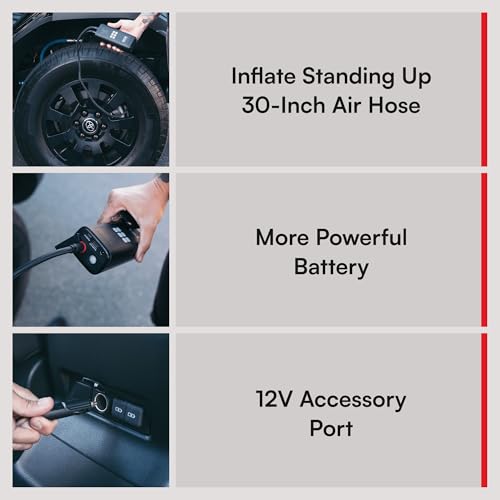 Image of Viair Every Vehicle Carry EVC31 PRO - rechargeable, portable air compressor, dual power source, LED gauge w /preset - Tire Inflator Ideal for LT truck & suv's, cars, motorcycles, & E-bikes