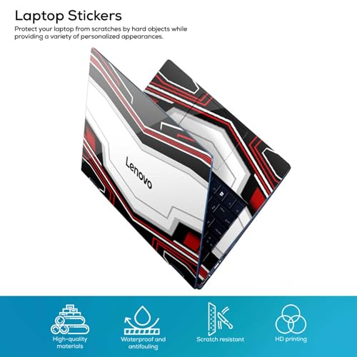 Image of Inkykart DSGN 151 Full Body Laptop Skin Bubble-Free| Laminated| Removable| HD Quality Sticker for Laptops Upto 15.6 Inches Compatible with Lenovo