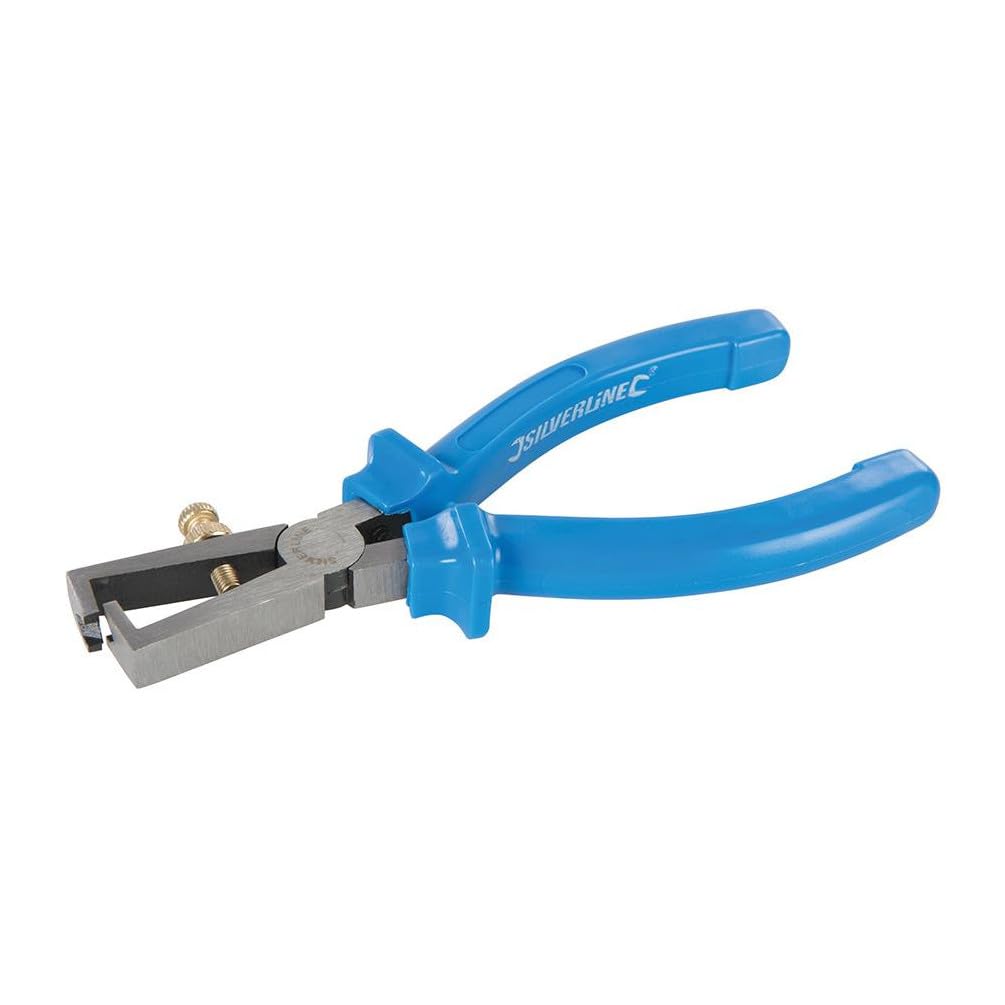 Silverline Grey Wire Stripping Pliers 160Mm (282479),