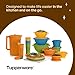 Tupperware Heritage Get it All Retro Collection, 30 Piece Food Storage Container Set in Retro Colors, Dishwasher Safe and BPA Free