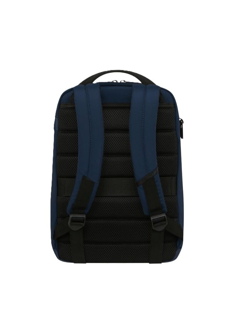 Samsonite Moderny - Mochila profesional de poliéster reciclado, color azul marino, 37,5 x 25 x 13 cm, con sistema Easy Pass y enganche con ruedas, 13,5 l