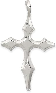 Colar com pingente religioso de cruz de paixão em prata esterlina 925 joias finas para mulheres presentes para ela, Prata esterlina