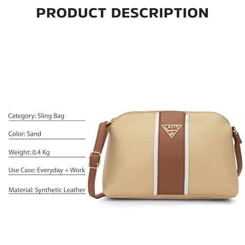 Image of Lavie Signature Women's Mono Georgia Crossbody Sling Bag | Ladies Purse Handbag | Gift For Women