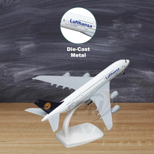 Image of Lufthansa Airlines, diecast, Metal Aeroplane Scale Model Office only for Display Size 20 cm (Lufthansa New)