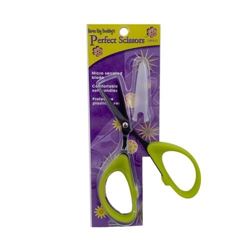 Karen Kay Buckley Perfect Scissors Small 4-3/16 Inch #KKBPSS Micro-Serrated Non-Slip Blades for Appliqu Thread Snipping Quilting Sewing Patchwork Crafts. Sharp Blades to Cut Detailed Shapes