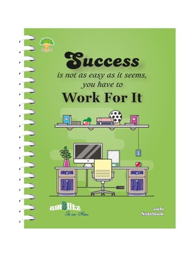 Image of amblitz Spiral Notebook | 18 X 24 CM | B5 Size | School /College Students's Choice for Note Making | 70 GSM Thick White Paper | Diary Size | Personal & Office Use | (600 Pages, RULED Notebook)