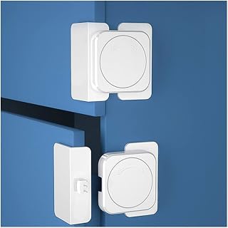 4 Pack Child Safety Cabinet Locks, Baby Safety Hidden Lock for Cabinets and Drawers Without Drilling, Baby Proofing Latches for Closet, Kid Safety Lock to Keep Your Baby Safe at Home