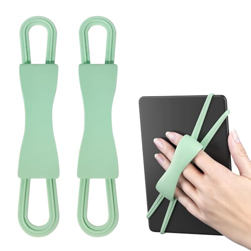 AURIVEE Soporte de Correa Mano para Kindle   Soporte de Mano Ligero y Seguro para Leer en la Cama, Compatible con Kindle Paperwhite/Oasis/Kobo/Tabletas 6 8