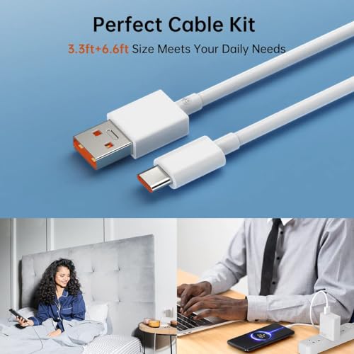 Image of Hypercharge Type C 100 cm Cable|Supports 120W, 67W Fast Charging|6Amp Speed|Compatible with MI /REDMI /XIAOMI /Poco & All Others Type-C Models (6 Month Warranty)