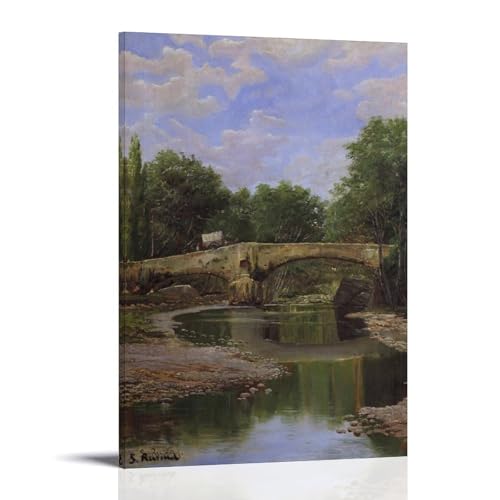 Affiche d'art impressionniste Santiago Rusiñol 50x75 cm sans cadre pour salon