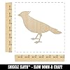 Cardinal Bird Standing Solid Unfinished Wood Shape Piece Cutout for DIY Craft Projects - 1/4 Inch Thick - 6.25 Inch Size #1
