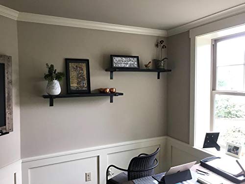 Shelf Brackets 10 Inch -6 Pack, Lip Brackets, Heavy Duty Industrial Forged Steel Reclaimed Metal Floating Shelf Wall Brackets for a True 10 inch Lumber Board. - Thumbnail 3