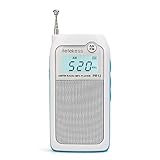 Radio FM AM; busca y almacena automáticamente las emisoras; la pequeña radio recibe la mayoría de las emisoras