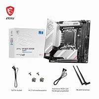 MSI MPG B760I Edge WiFi Mainboard, Mini-ITX - Für Intel Core Prozessoren der 12., 13. & 14. Gen, LGA 1700-8 Direct 90A VRM, DDR5 Memory Boost 7200+MHz/OC, PCIe 5.0 x16, 2 x M.2 Gen4, Wi-Fi 6E – Ansicht 7