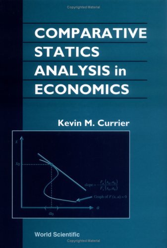 Comparative Statics Analysis in Economics by Kevin M. Currier (2000-08-07)