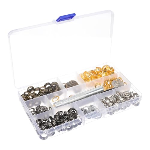 Kit œillets pour bâche et tente avec perforateur antidérapant pour réparation de toile