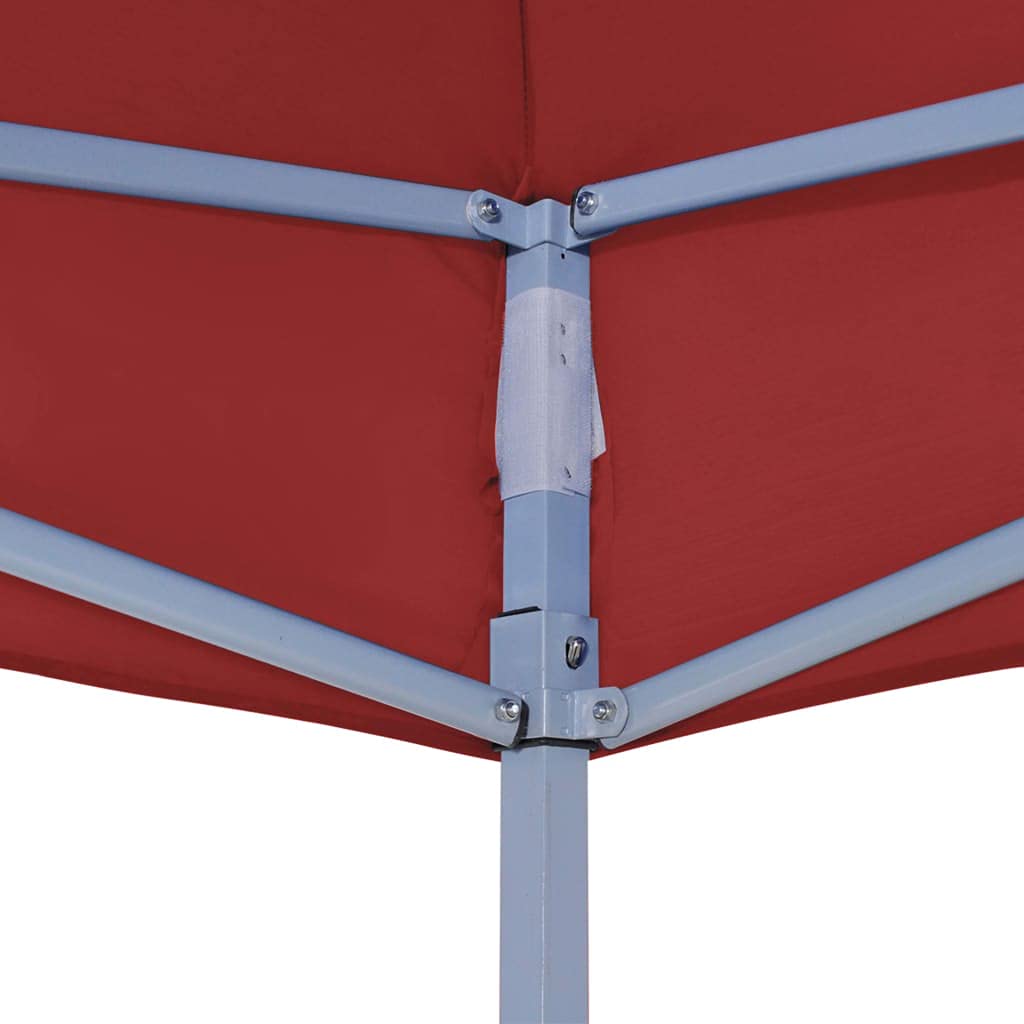 Tetto per Tendone per Feste,Gazebo campeggio Gazebo da giardino Robusto e durevole Adatto per esterni, campeggio, giardino, terrazza 6x3 m Rosso Borgogna 270 g/m²