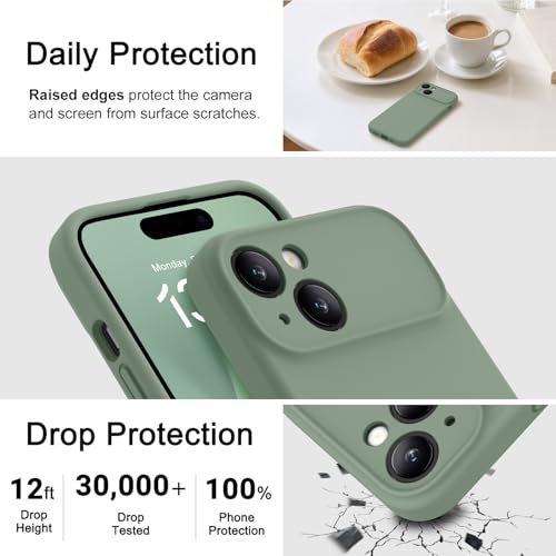 Coque iPhone 16 Pro Max OTOFLY silicone Calke Green - 4