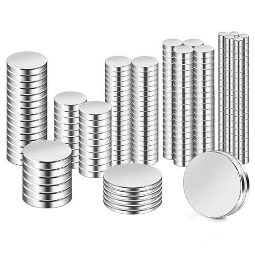 Image of rhinocats Small Strong Magnets, 269Pcs Mini Round Refrigerator Magnets for 3D Printings, Office, Hobbies, Crafts and Science
