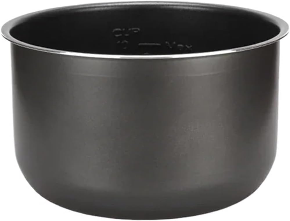 Electric Pressure Cooker Liner 4L/5L/6L Non-Stick Rice Pot Gall Black Crystal Inner Accessories Parts Cooking .Compatible with Midea(6L)