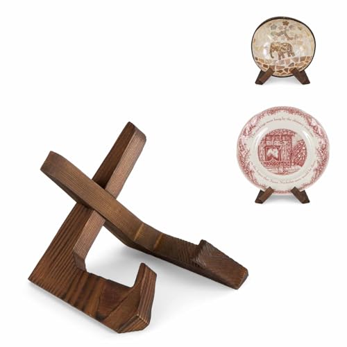2 Holzständer Für Tischdisplay – Zum Präsentieren Von Tellern, Bildern, Büchern & Mehr